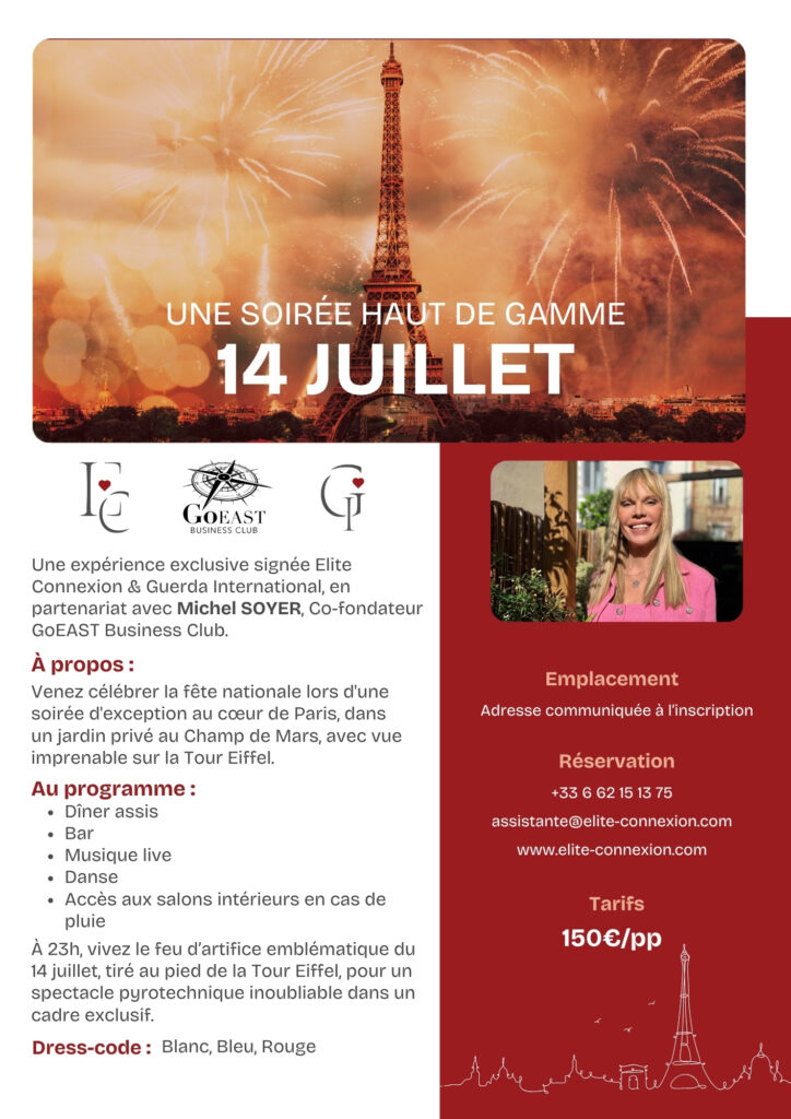 Fête Bleu Blanc Rouge au Champ de Mars - 14 juillet 2025