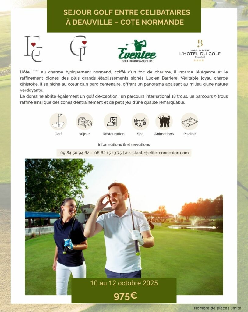 Séjour golf célibataire Elite Connexion