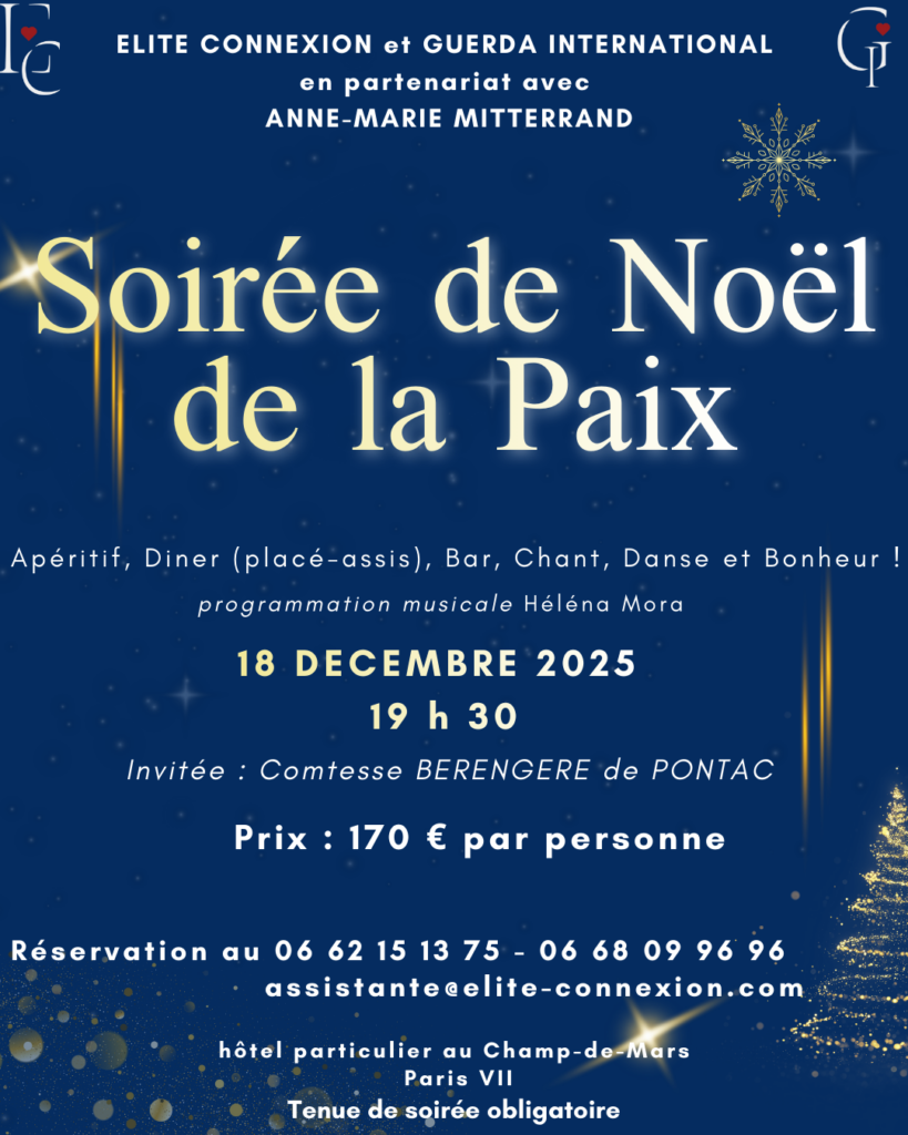 La Soirée de Noël de la Paix : un rendez-vous d’exception signé Elite Connexion
